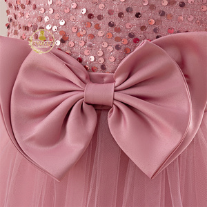 FSMKTZ largo con lentejuelas niños niña fiesta princesa <span class=keywords><strong>vestido</strong></span> vestidos <span class=keywords><strong>para</strong></span> <span class=keywords><strong>adolescentes</strong></span> <span class=keywords><strong>vestido</strong></span> niña princesa fiesta <span class=keywords><strong>vestido</strong></span> flor Niña - Product Image 4