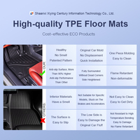 Accessoires d'intérieur de voiture Tapis de sol en caoutchouc TPE pour 2025 BYD Sealion 7 ECO Blanket Tapis en plastique double couche Conduite à droite