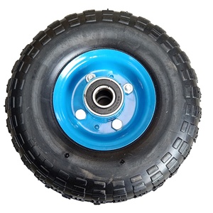 Neumático y Rueda de Goma Sólida Antipinchazos de <span class=keywords><strong>10</strong></span>'' 4.<span class=keywords><strong>10</strong></span>/3.50-4 para Carretilla de Mano - Product Image 3