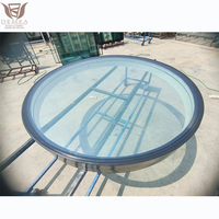 DEMEA Luxe Rénovation Maison Conception Sans Cadre Lucarne Électrique avec Interrupteur Mural Contrôle Automatique Rooflight Rond