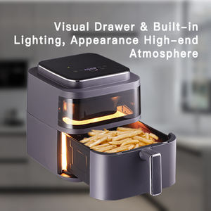 2025 fabbrica di vendita calda 6L capacità di cesto antiaderente aria cucina per Pizza <span class=keywords><strong>accessori</strong></span> per forno 1400W <span class=keywords><strong>friggitrice</strong></span> ad aria senza olio con finestra a vista - Product Image 5