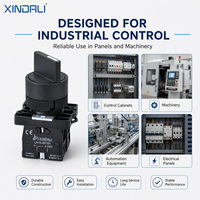 Interrupteur rotatif à 3 positions LAY5-ED33 22 mm, 10A 220V, bouton en plastique, interrupteur à bouton-poussoir industriel, 1NO/1NC, IP54, bornes à vis