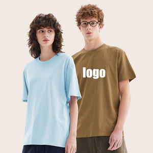 Camiseta lisa 100% algodón de manga corta con cuello redondo 210G, impresión de logotipo, camiseta personalizada en blanco, camiseta para hombre al por mayor. - Product Image 3