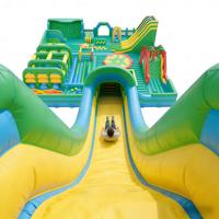 Parcours d'obstacles gonflable commercial pour adultes : Jeux gonflables géants pour aire de jeux, défis et châteaux gonflables