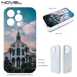 High Quality Full Wrap 3D Film Phone Case With Camera Protection For iPhone Series 3D Film Sublimation Phone Cover for iP 14