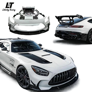 Kit carrosserie pour <span class=keywords><strong>Mercedes</strong></span> Benz <span class=keywords><strong>GT</strong></span>/GTS C190 2015-2023, mise à niveau vers le style AMG GTR <span class=keywords><strong>Black</strong></span> <span class=keywords><strong>Series</strong></span>, kit carrosserie de haute qualité en fibre de carbone, pare-chocs - Product Image 1