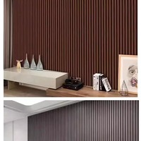 Panneaux muraux WPC modernes antistatiques et imperméables pour chambre et salon, design à lamelles cannelées, isolation thermique, style européen