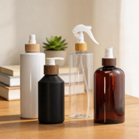 Bouteilles à pompe en plastique PET Soft Touch 200 - 500 ml pour shampoing, lotion, savon liquide dans la salle de bain, la cuisine, la chambre à coucher