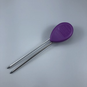 Haonan Office Supplies Store Three-Way Soil Meter Moisture Ph Light Round Purple Double Needle - Product Image 5
