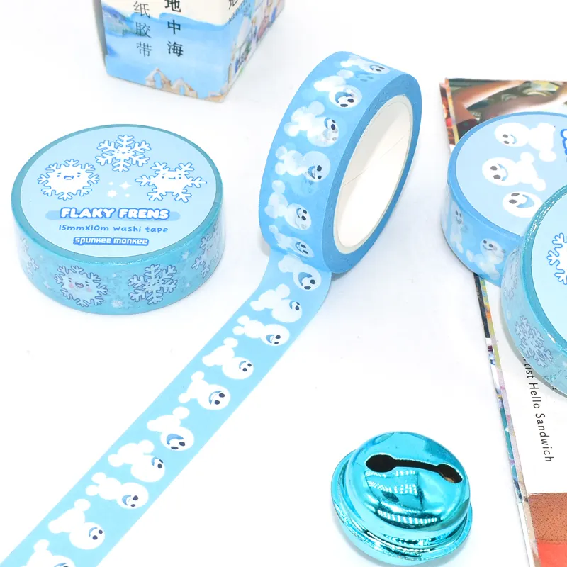 Papiers peints personnalisés en Washi, papeterie imprimée et adhésive de masquage, Kawaii, décoration à impression personnalisée