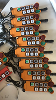 Télécommande radio industrielle sans fil double vitesse F24-8D 315 MHz pour grue, 6 boutons, portée 100 m, pour palan et pont roulant
