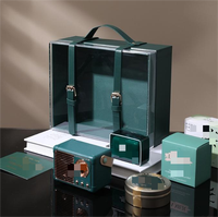 Petite boîte cadeau portable en acrylique recyclable pour bougies et autocollants artisanaux