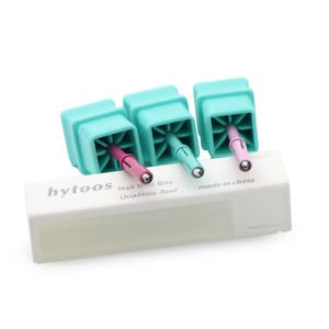 HYTOOS mata Mandrel baja tahan karat <span class=keywords><strong>3</strong></span>.1mm, alat aksesori mata bor kuku pita pengamplasan Mini Kristal atas <span class=keywords><strong>3</strong></span>/32 - Product Image 4