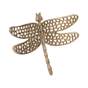 Scultura decorativa in metallo a forma di libellula con intagli per decorazioni per la casa, bagno, ufficio, studio, soggiorno - Product Image 2