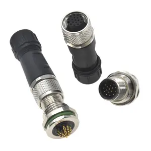 IP67 Circular Connectors Supplier Manufacturer Solder Female Plug M12 Connector 17 Pin Male Waterproof Connector