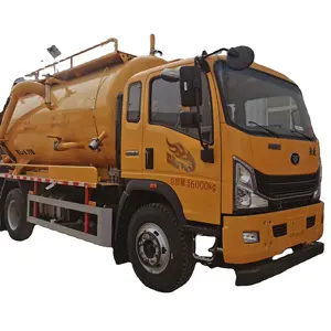 High Quality New 4x2 Sinotruk Howo Manual Diesel Sewage Suction Truck Vacuum Septic Tank Sewer Cleaning Truck for Sale