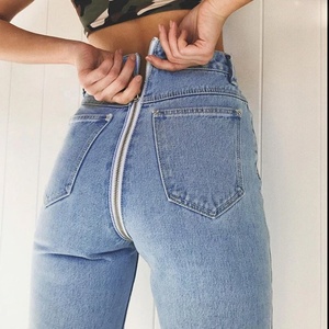 Custom Jeans Fabrikanten Vrouw Warm Gewassen Sexs Jeans Voor Vrouwen <span class=keywords><strong>2025</strong></span> Nieuwe Mode Denim Rug Rits <span class=keywords><strong>Open</strong></span> Crotch Jeans - Product Image 2