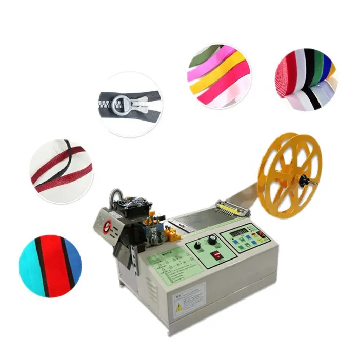 Máquina de corte automático de cinta mágica para ordenador, cortador de cinta elástica de cinta, con cierre de bucle y gancho pequeño, frío y caliente