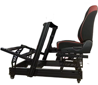 2024 OEM nouveau jeu de jeu en aluminium course simulateur de cockpit siège voiture conduite simulateur de course jeu de cockpit simulateur de course