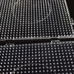 Tablero de clavos cuadrado Perler Beads Hama Fuse Beads tablero de diseño transparente cuentas de plástico transparente Pegboard - Product Image 6