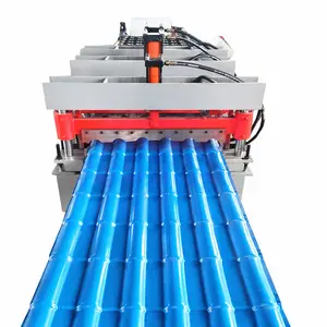 Roofing Sheet Making Cold Color Roof Wall Panel Plate Steel Tile Machinery Corrugated Glazed Tile Roll Forming Machine