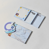 Carnet de notes promotionnel 3x3 pouces, bloc-notes imprimé, notes autocollantes, logo personnalisé