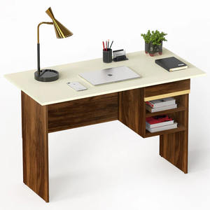 Table d'étude en bois Amalet au design haut de gamme de couleur marron et beige - Product Image 6
