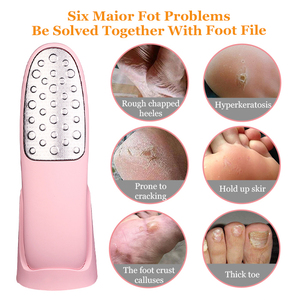 ملف للعناية بالقدم على الجانبين, من الفولاذ المقاوم للصدأ ، مزيل الكالس ، للباديكير ، للبشرة الجافة والميت - Product Image 6