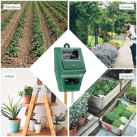 Testeur de pH du sol 3-en-1 : humidité/luminosité/pH – Kits d'outils de jardinage pour l'entretien des plantes – Hydromètre pour plantes – Testeur d'humidité du sol