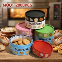 Boîte Cylindrique en Carton Kraft de Qualité Alimentaire pour Gâteaux et Desserts, Emballage Cadeau avec Doublure en Papier Anti-Graisse