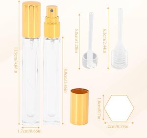 Factory Wholesale 7.5ml 10ml Glass Perfume Pump <b>Sprayer</b> Bottle & Vial Packaging with Custom Color Screen Printed Mini Design - Product Image 2