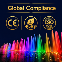 Fontaine musicale extérieure Lishi Environment sur mesure pour terrains secs, élément aquatique au sol pour parcs et places publiques, OEM
