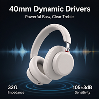 Casque de jeu avec micro, casque de jeu sans fil Bluetooth supra-auriculaire avec éclairage RGB pour PC et ordinateur portable