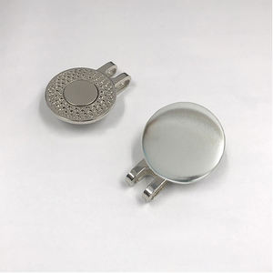 Benutzer definierte Golfhüte Knopf Abzeichen Magnet kugel Marker mit Metall Hut Clip - Product Image 2