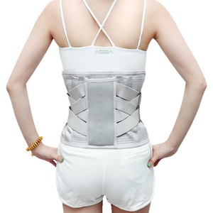 Cinturón de Soporte Lumbar Kanghujia Gris con 5 Placas Anchas, Soporte Transpirable de Acero para Hernias Discales, Deportes al Aire Libre, Tallas SMLXLXXL - Product Image 1