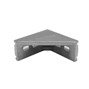 Aluminium Profiel Metalen Haakse Glijbaan Platte Hoekbeugel Kruisje L Met Plastic Dop - Product Image 5