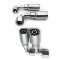 Raccord de tuyau hydraulique monobloc en acier au carbone Swagelok Parker à connexion rapide, types JIC, métrique, BSP, ORFS, femelle, mâle, à bride SAE