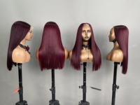 Wig Lace Closure 2X6 Rambut Manusia Vietnam Lurus Alami Berbagai Pilihan Warna Dapat Disesuaikan untuk Wanita Kulit Hitam
