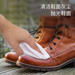 Paño de limpieza y pulido Yinote, blanco, de doble cara, para el cuidado de zapatos de cuero - Product Image 3