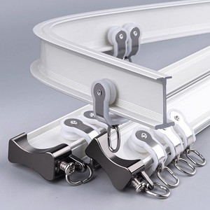 <span class=keywords><strong>Rail</strong></span> flexible en aluminium multifonctionnel de style moderne monté au plafond pour rideaux à vagues <span class=keywords><strong>Rail</strong></span> pliable - Product Image 3
