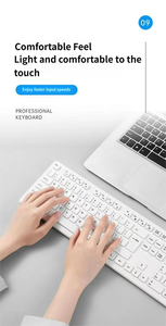 Teclado con cable en inglés y francés, teclas chiclet de perfil bajo, teclado USB - Product Image 2