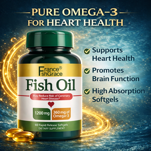 Aceite de pescado de alta calidad 1200mg en cápsulas blandas, apoya la salud del corazón, suplemento dietético de aceite de pescado Omega 3 para hombres y mujeres - Product Image 4