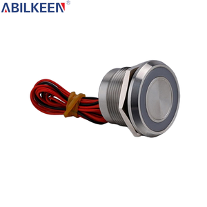 Interruptor piezoeléctrico impermeable industrial de 22mm y 12V IP68, alta durabilidad para sistemas de control de equipos, instalaciones eléctricas - Product Image 2