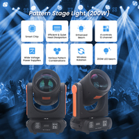 Mini tête mobile Gobo Spot Beam Light 200W, tête mobile à 18 prismes, lumières LED DJ, lumières DMX pour scène DJ, événements