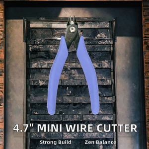 4" Mini Alloy Steel Wire Cutter <b>Tool</b> OEM Support DIY Beveled Jaw Rubber Handles Multi-Functional Diagonal Side Cutting Pliers - Product Image 2