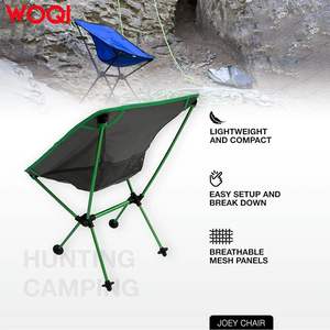Chaise pliante d'extérieur Woqi 71X53X53cm, structure en aluminium, tissu Oxford, chaise de camping de jardin, vert clair, portable et compacte - Product Image 4