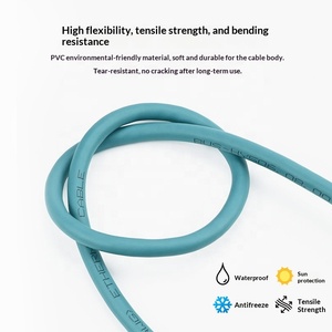 Câble d'extension Gigabit M12 4 cœurs de type D vers <span class=keywords><strong>RJ45</strong></span> femelle, câble de connecteur réseau industriel blindé M12 - Product Image 5