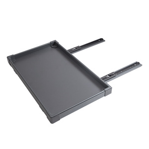 Storage Tray With Telescopic Slide Rail Rectangle Plastic Aluminum Alloy Wall Mounted For Shoe Cabinet Closet Use - Product Image 1