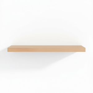 Étagère murale en bois de chêne massif, hauteur moyenne, réglable, pour le rangement dans le salon - Product Image 1