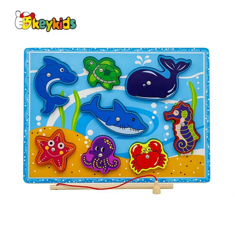 New hottest educational toys wooden ocean animals for kids W14D075